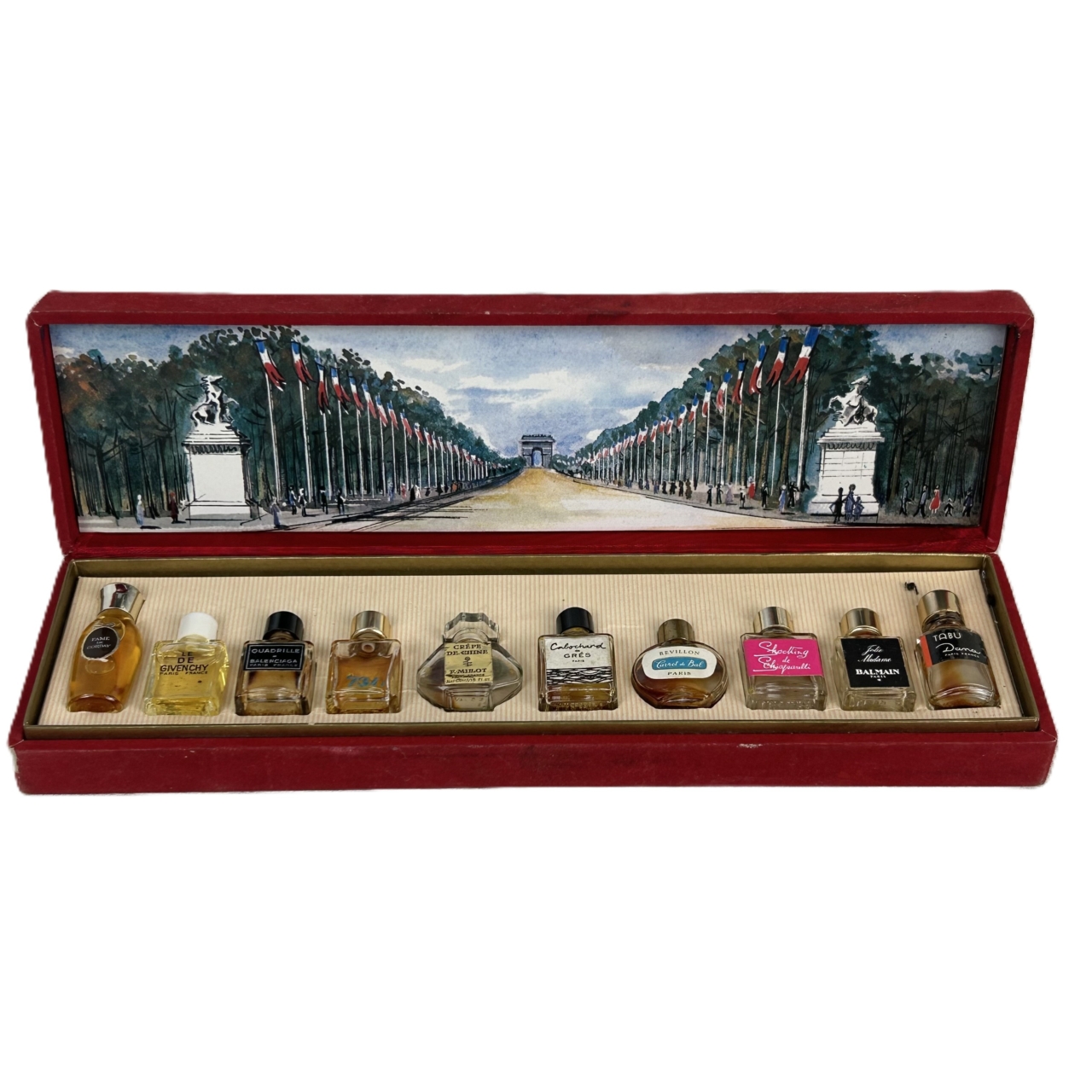 Vintage Les Parfums de Paris No. 2 Miniature Perfume Set | 10 Bottles #63385 Vintage Les Parfums de Paris No. 2 Miniature Perfume Set | 10 Bottles #63385