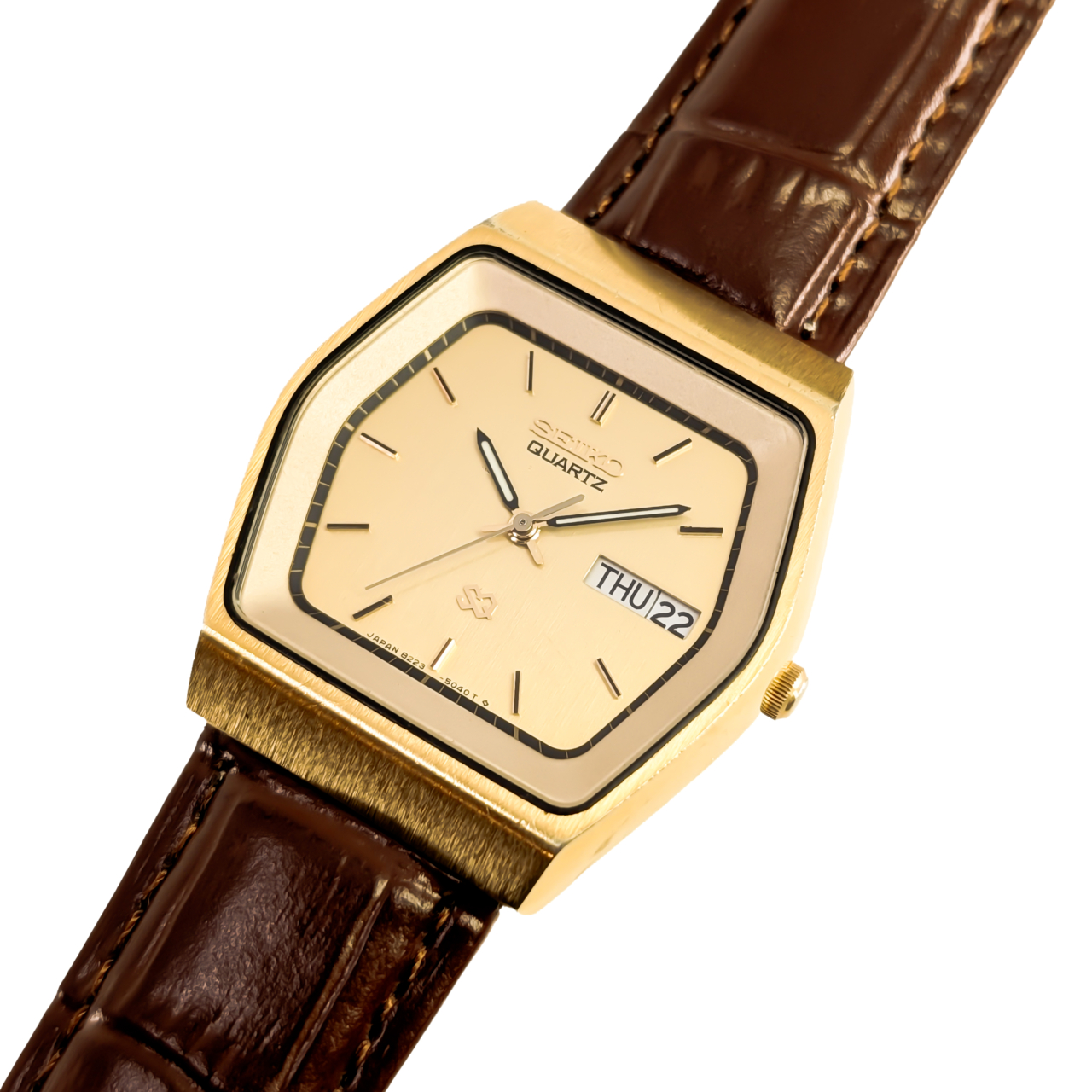 Vintage Seiko SQ 8223-5040 Gold-Tone Quartz Watch | 35mm | c. Early 1980s #55824 Vintage Seiko SQ 8223-5040 Gold-Tone Quartz Watch | 35mm | c. Early 1980s #55824 - Image 3