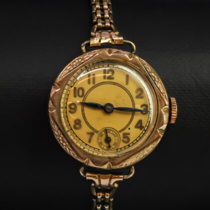 Vintage Swiss Made Manual Watch | Handley Gold-Filled Case | Gold-Lined Band | Parts/Repair #65254